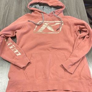 Klim Womens hoodie pink gold medium snowmobiling